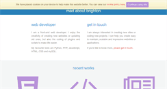 Desktop Screenshot of madaboutbrighton.net